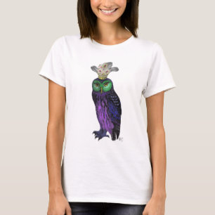 Camiseta Lechuza púrpura
