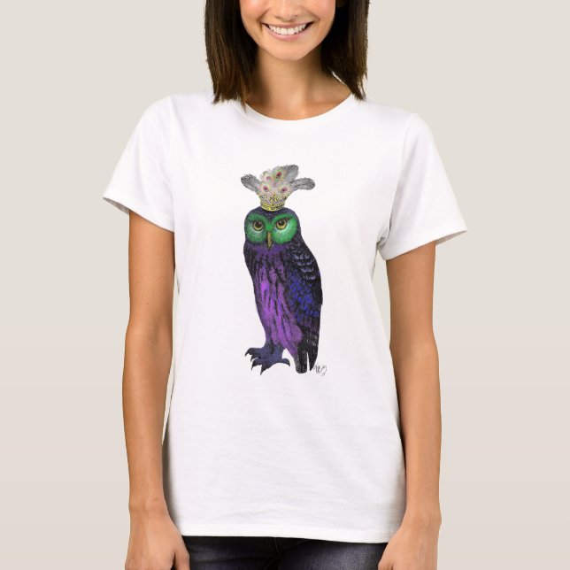 Camiseta Lechuza púrpura (Anverso)