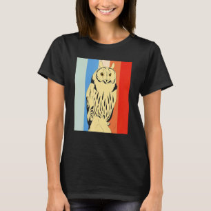 Camiseta Lechuza Retro Selva Animal Saber Pájaro Predador L