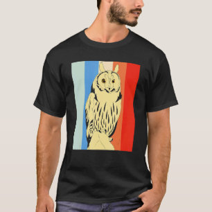 Camiseta Lechuza Retro Selva Animal Saber Pájaro Predador L