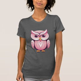 Camiseta Lechuza rosa