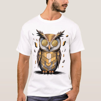 Camiseta Lechuza sabia de Guay con ojos criptográficos de B