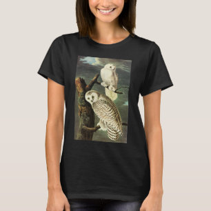 Camiseta Lechuza Snowy - Aves finas y antiguas de Audubon,