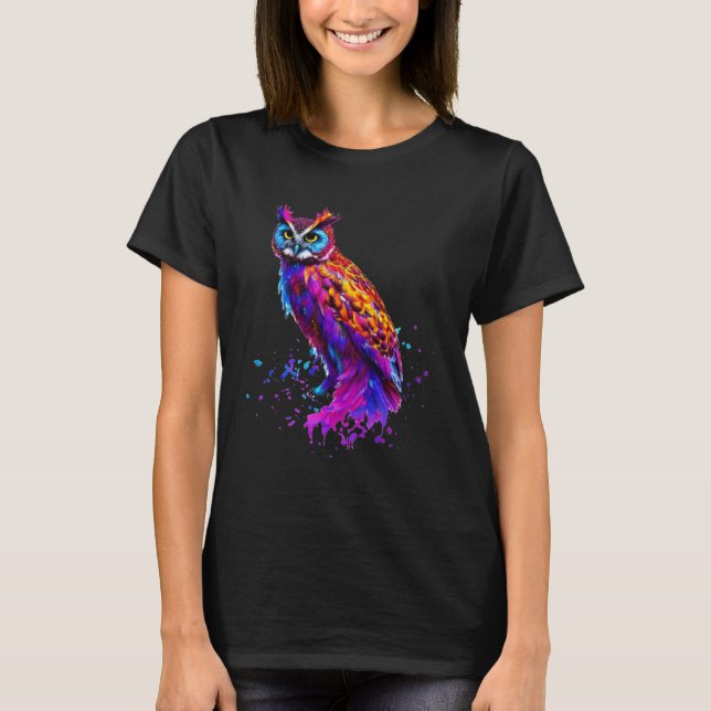 Camiseta Lechuza Splash (Anverso)