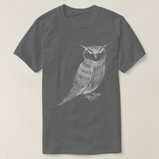 Camiseta Lechuza tatuada (Diseño del anverso)