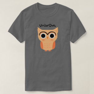 Camiseta Lechuza UnibrOwl Lechuza graciosa de las cejas