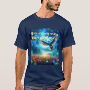 Camiseta Lechuza y águila matutina: travesías celestes