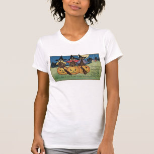 Camiseta Lechuzas en Gorras brujos