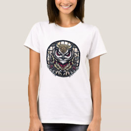 Camiseta Lechuzas en ventanas redondas