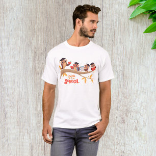 Camiseta Lechuzas pequeñas de vuelta a la graduación escola