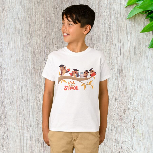 Camiseta Lechuzas pequeñas de vuelta a la graduación escola (Subido por el creador)