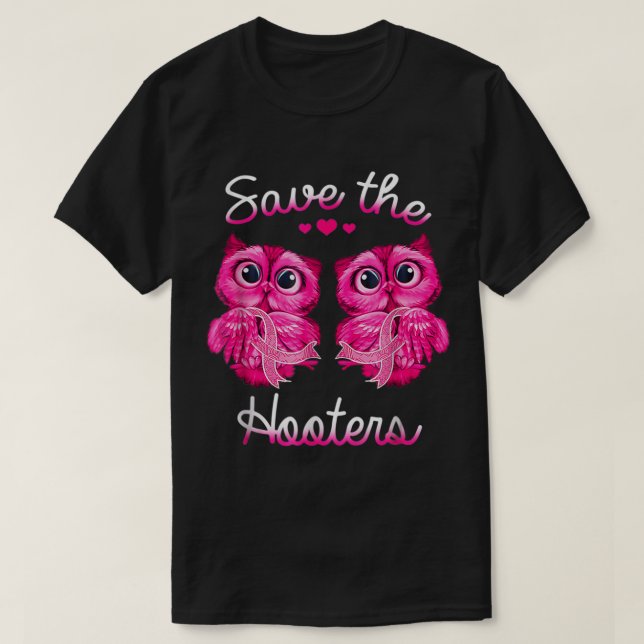 Camiseta Lechuzas Salvan Un Regalo De Cáncer De Mama De Cin (Diseño del anverso)