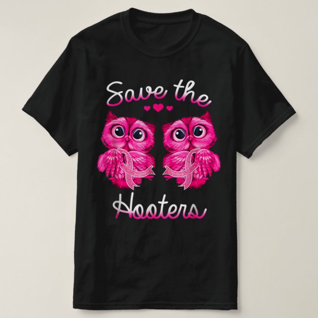 Camiseta Lechuzas Salvan Un Regalo De Cáncer De Mama De Cin (Diseño del anverso)