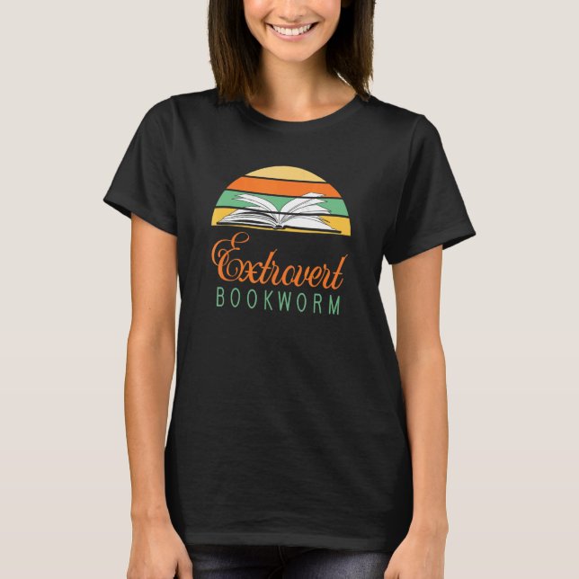 Camiseta Lector compulsivo extrovertido - Diversión leyendo (Anverso)