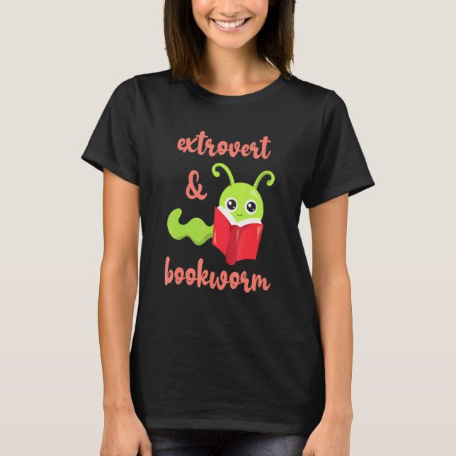 Camiseta Lector compulsivo extrovertido - Diversión leyendo (Anverso)