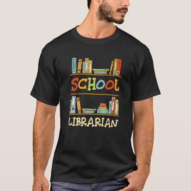 Camiseta Lector de biblioteca de profesores de bibliotecas  (Anverso)