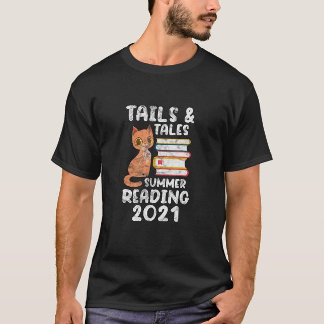 Camiseta Lector de gatos de libros de lectura de verano 202 (Anverso)