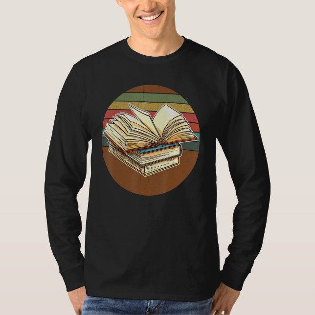 Camiseta Lector de gusanos de biblioteca de lectura de libr (Anverso)