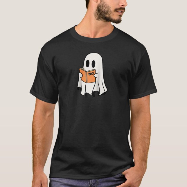 Camiseta Lector de Halloween Book Club Boo por truco (Anverso)