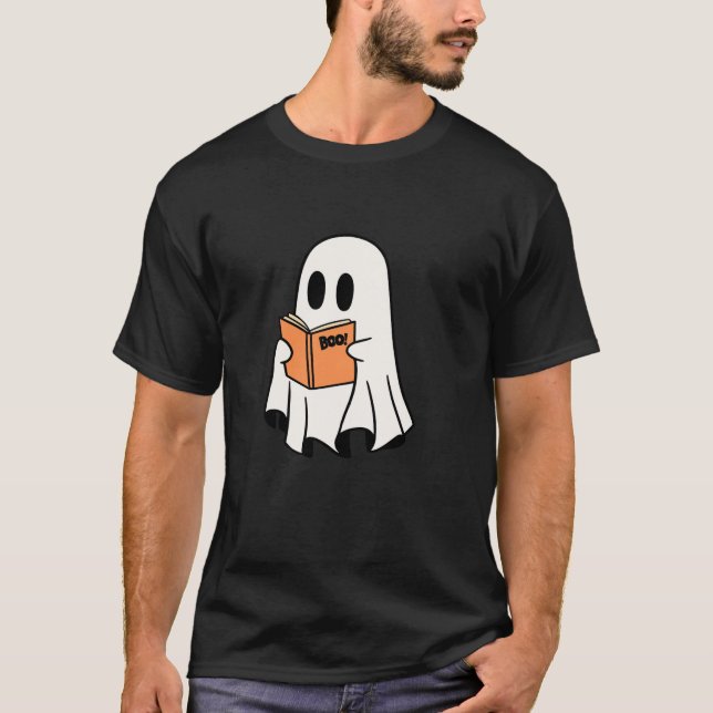 Camiseta Lector de Halloween Book Club Boo por truco (Anverso)