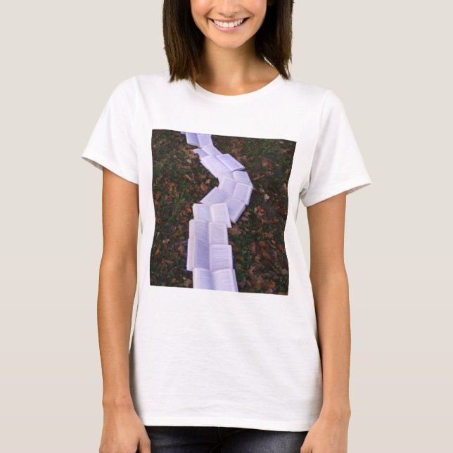 Camiseta Lector de lectura de rutas de libro (Anverso)