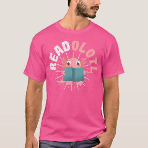 Camiseta Lector de libro de chistes de ajolote divertido Sa