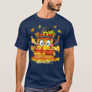 Camiseta Lector de libros bibliotecarios Funny Turkey Thank