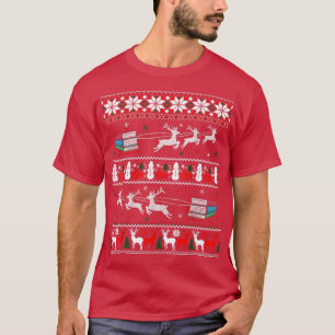 Camiseta Lector de libros de bibliotecas de Navidades bibli