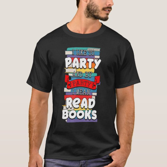 Camiseta Lector de libros de Fiestas bibliotecarios (Anverso)