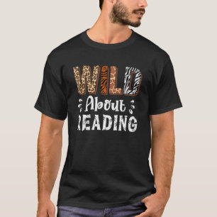 Camiseta Lector de libros de lectura Animals Leopard Z