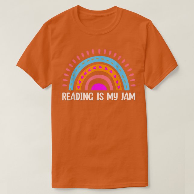 Camiseta Lector de libros de lombrices arcoiris leyendo lib (Diseño del anverso)