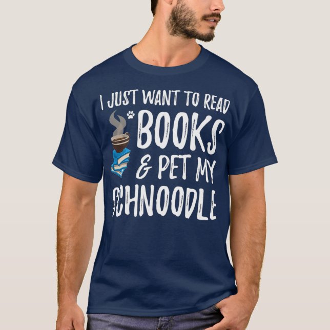Camiseta Lector de libros de Schnoodle Avid regalo de mamá  (Anverso)