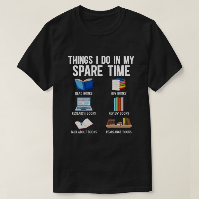 Camiseta Lector de libros divertidos que adoran el humor (Diseño del anverso)