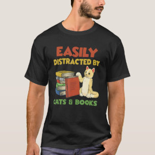 Camiseta Lector de libros genial para hombres y mujeres Gat