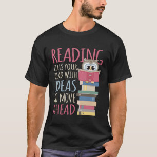 Camiseta Lector de libros leyendo biblioteca y librero bibl