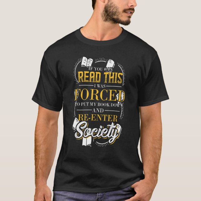 Camiseta Lector de libros liberiano de ideas de Bookworm (Anverso)