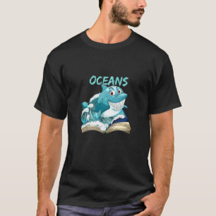 Camiseta Lector De Libros Ocek Shark Oceans Of Posibilities