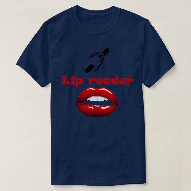 Camiseta Lector de Lip Cultura Sorda (Diseño del anverso)
