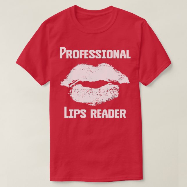 Camiseta Lector de Lip Profesional Cultura Sorda ASL Cita H (Diseño del anverso)