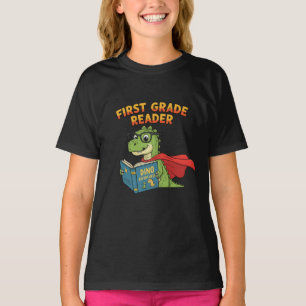 Camiseta Lector de primer grado Dino-Mite