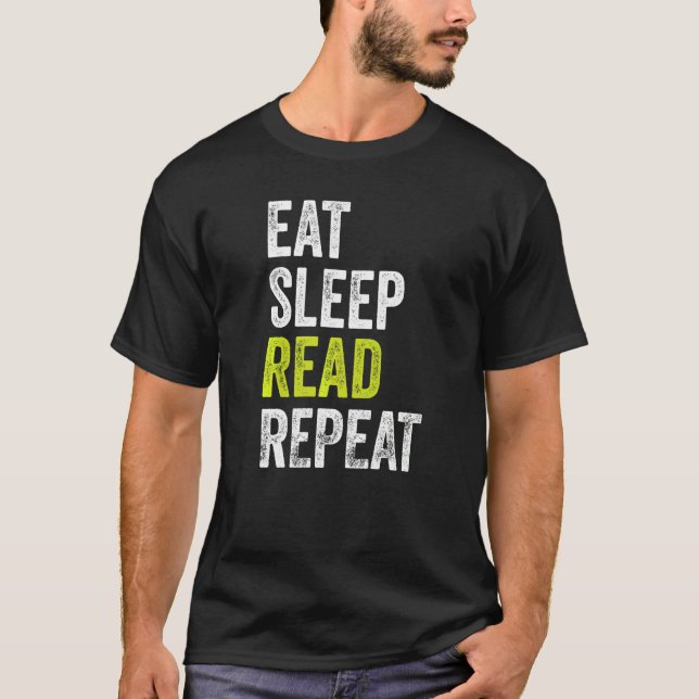 Camiseta Lector de repeticiones de lectura de sueño (Anverso)