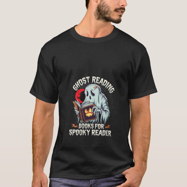 Camiseta Lector fantasma para mujeres libros lectora fantas (Anverso)
