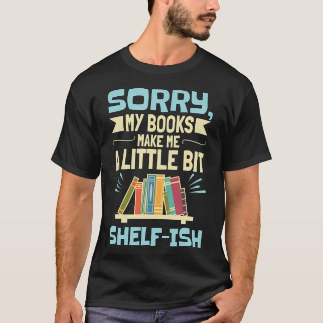 Camiseta Lector gusano de libro mes divertido estantería de (Anverso)