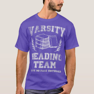 Camiseta Lector Lover Gift Varsity Leading Team