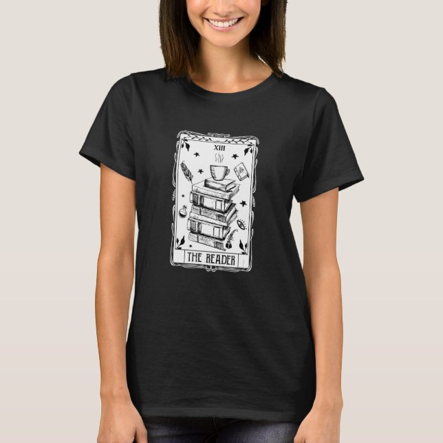 Camiseta Lector Tarjeta Tarot Leyendo Libro Bookish Smut B (Anverso)