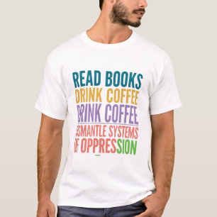 Camiseta Lectora feminista activista Lee Libros Bebe Café