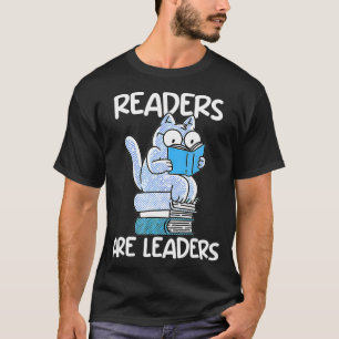 Camiseta Lectores de lectura de libros de gatos bonitos son