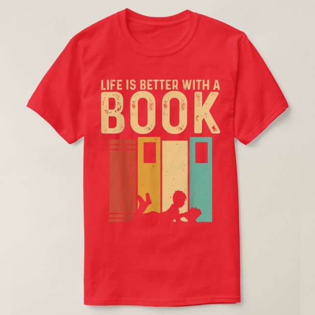 Camiseta Lectores de libros divertidos diseñan a hombres le (Diseño del anverso)