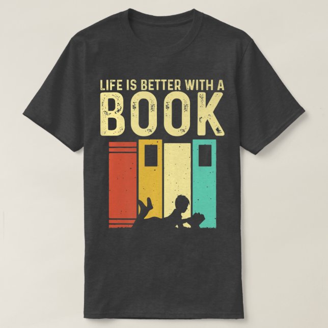 Camiseta Lectores de libros divertidos diseñan a hombres le (Diseño del anverso)