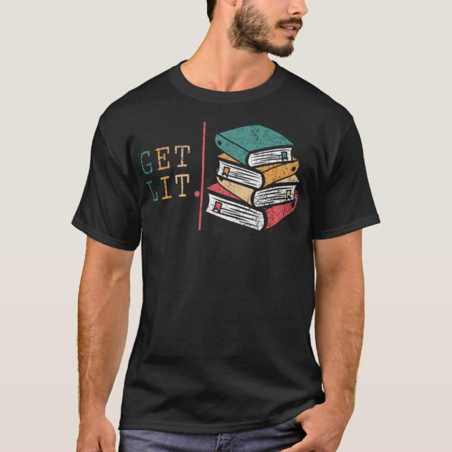Camiseta Lectores divertidos de libros - recibe libros de l (Anverso)